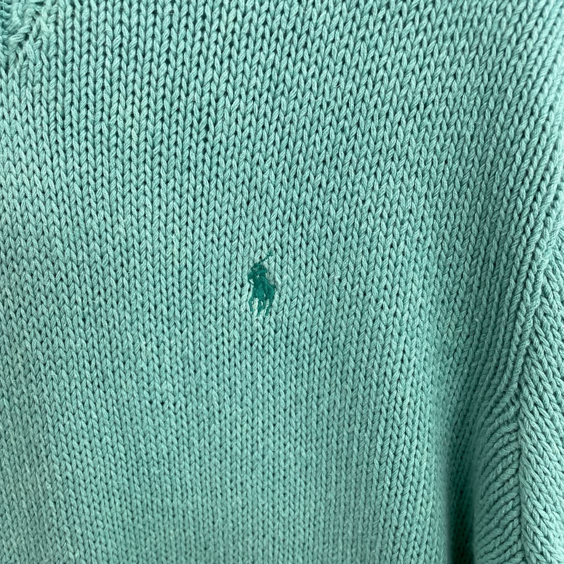 U 폴로 랄프로렌 민트색 브이넥 니트 상품이미지4