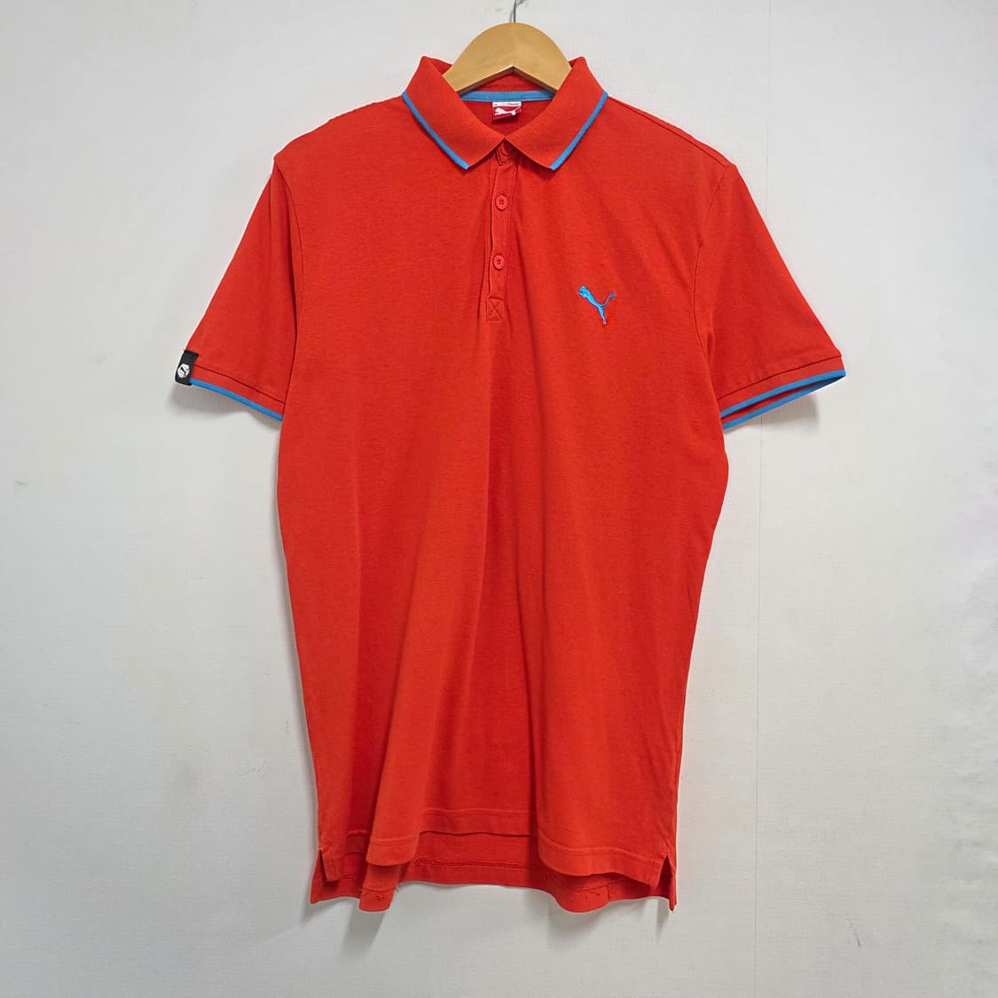 XL 푸마 오렌지 배색 반팔 카라티셔츠 상품이미지1