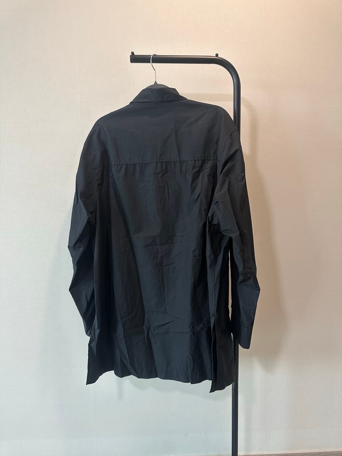 카즈유키 쿠마카이 어태치먼트 히든버튼 레이스업 롱 셔츠  상품이미지3