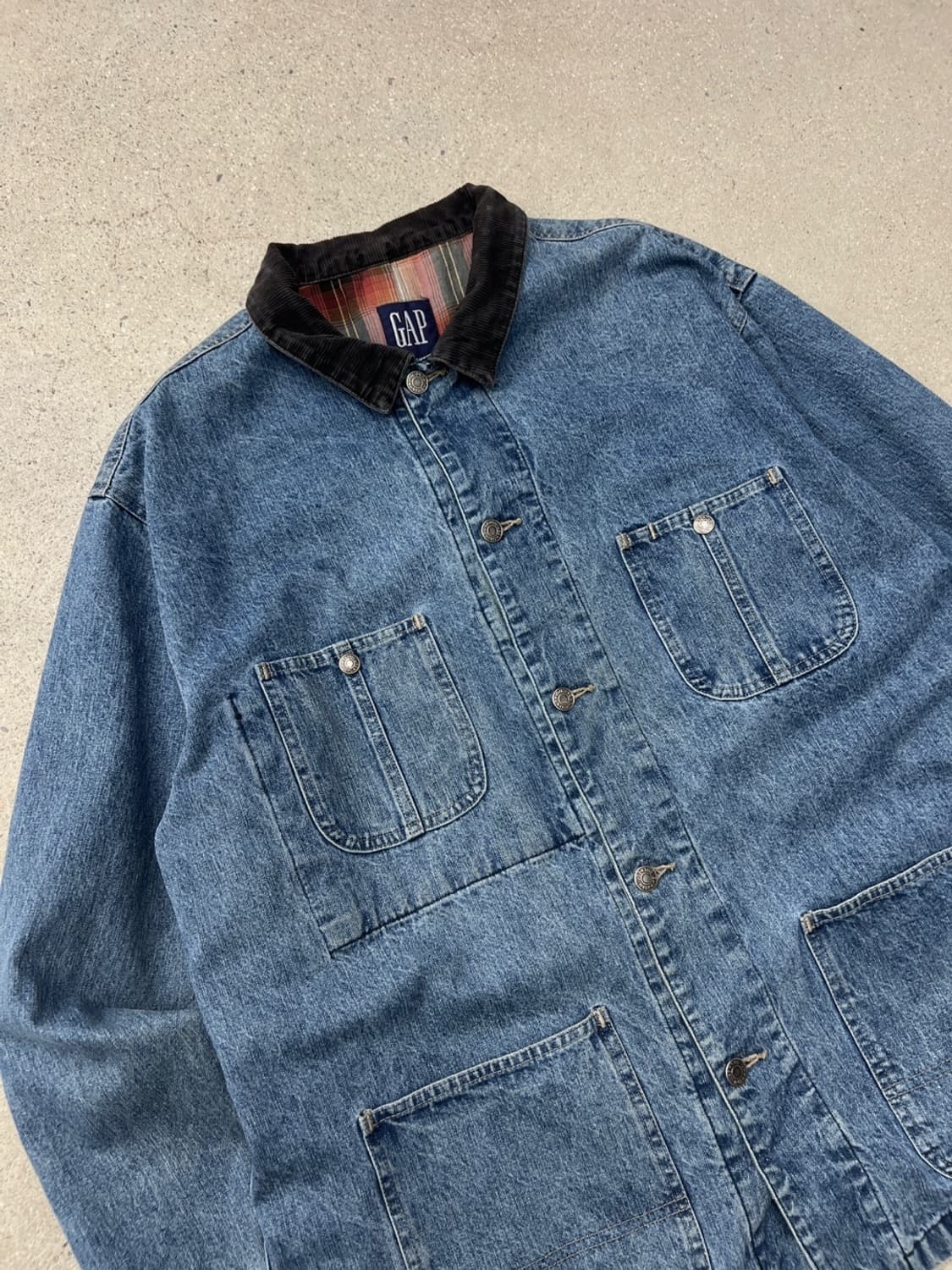 갭 90s 데님 초어 코트 자켓 / 올드 갭 상품이미지5