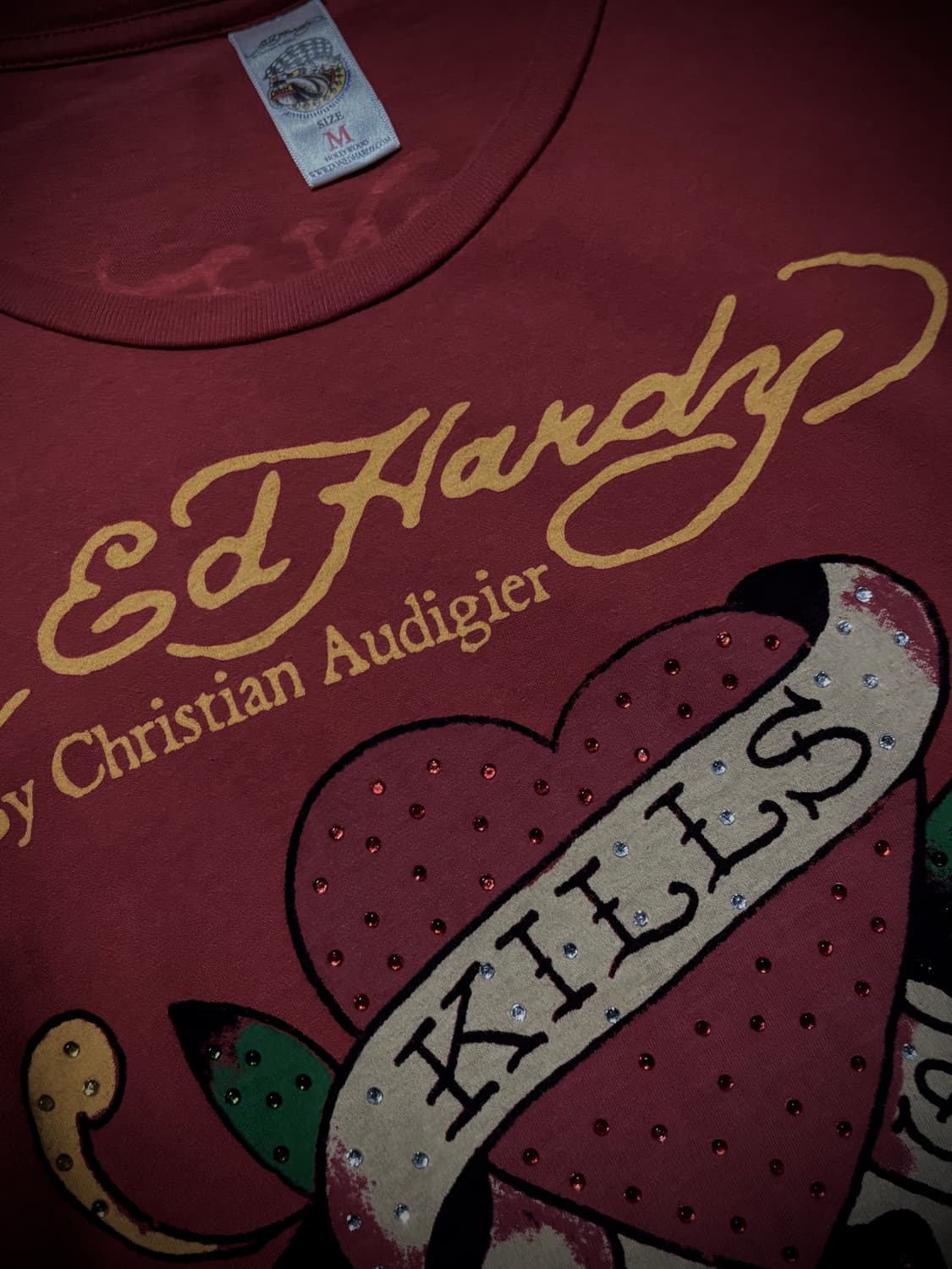 Ed Hardy 레드 스컬 큐빅 반팔 티셔츠 상품이미지6