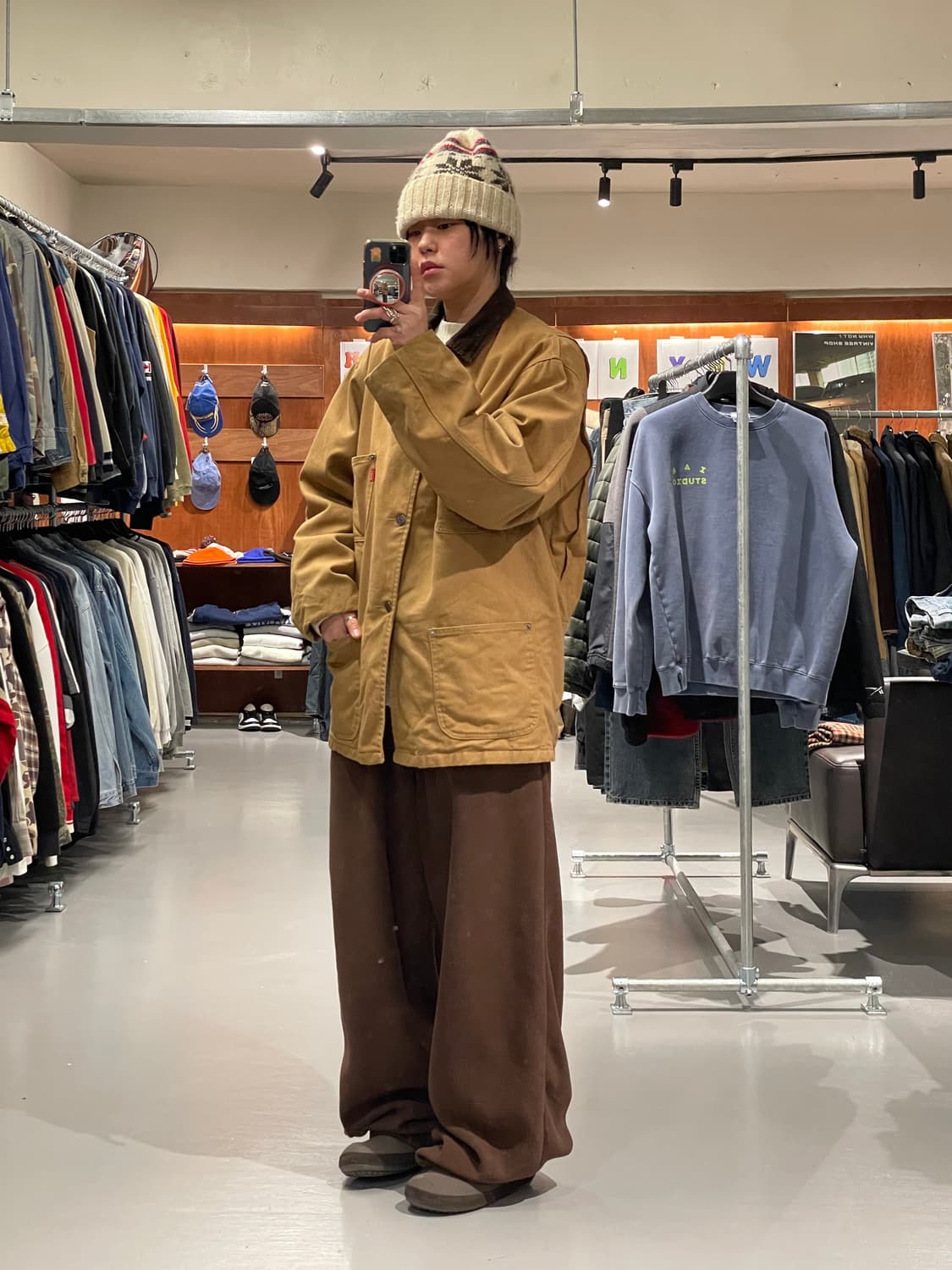 빈티지 4포켓 블랭킷 초어 자켓   상품이미지4