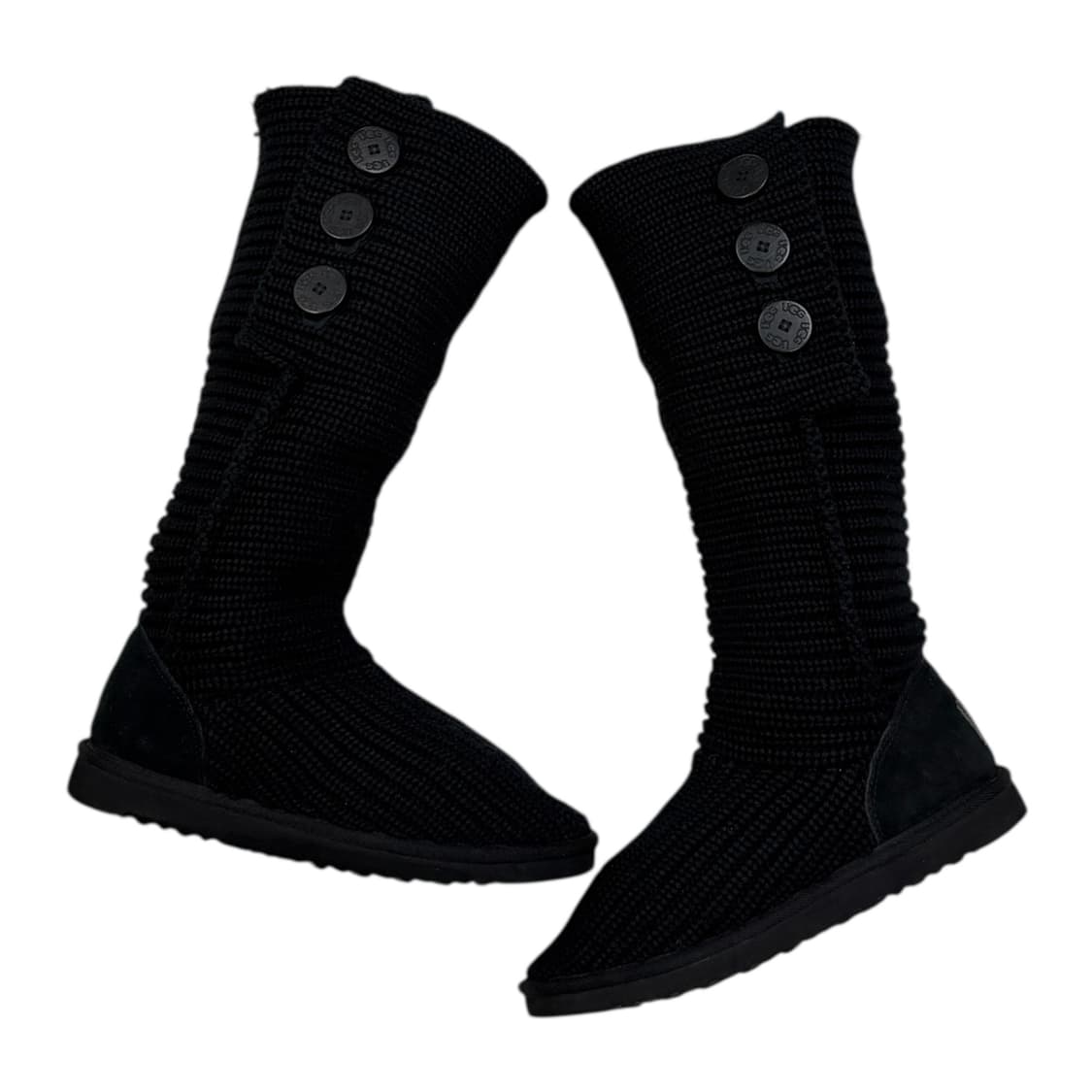 UGG 어그 클래식 카디 니트 롱부츠 블랙 260 상품이미지2