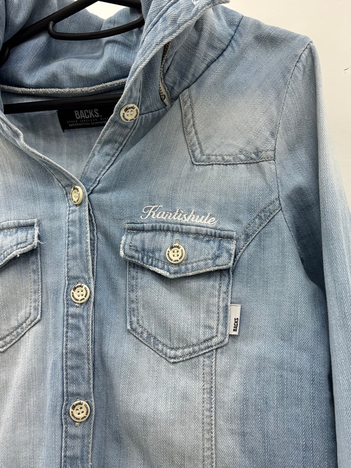 빈티지 데님 셔츠 y2k 상품이미지6