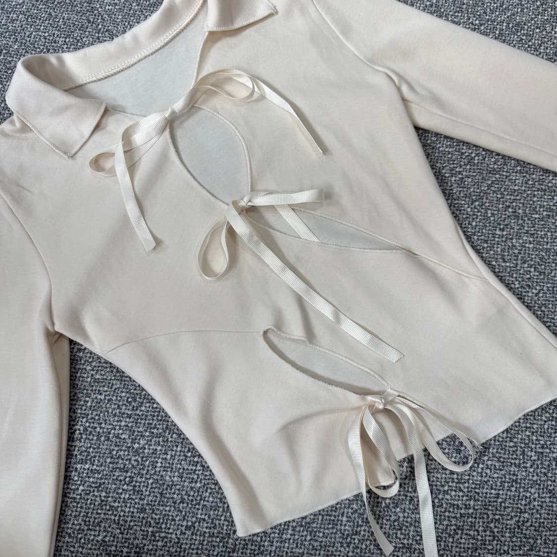 게이트리스 리본타이 컷아웃 상품이미지4