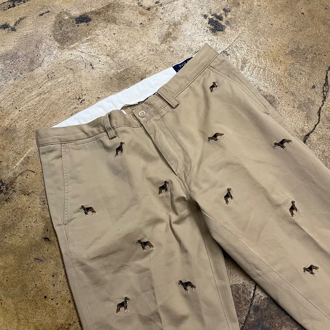 [정품] 폴로 랄프로렌 슬림핏 강아지 자수 면바지 b10 상품이미지1
