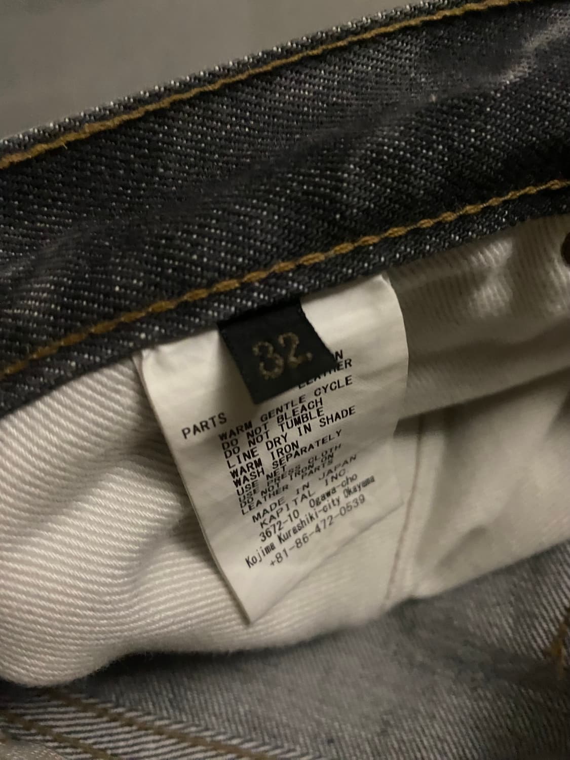 KAPITAL 몽키시스코 3years denim 32 상품이미지4