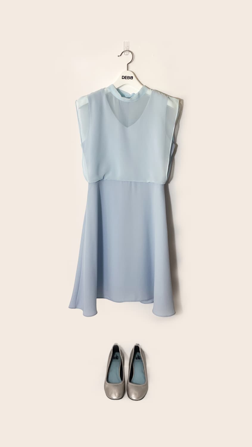 JI- SOO 하늘색 원피스 상품이미지2