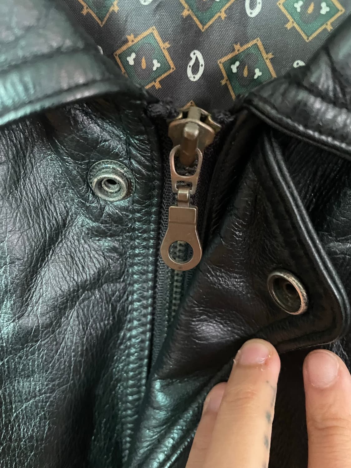 봄버 양가죽 레더자켓 상품이미지4