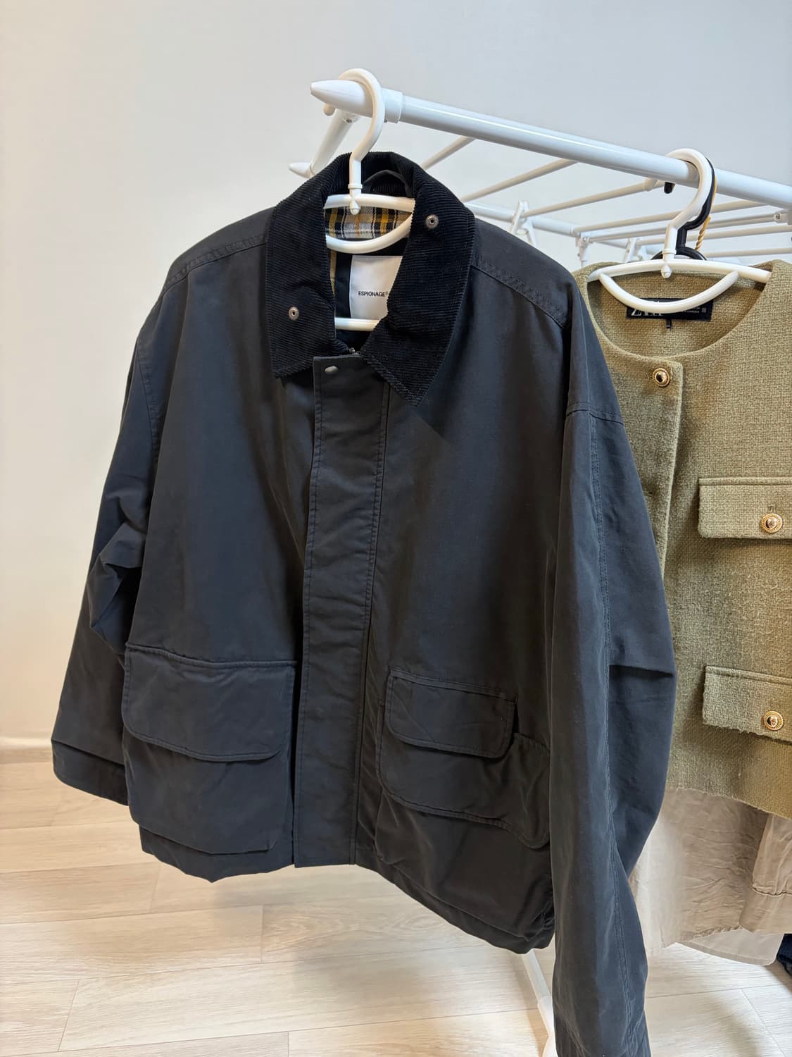 에스피오나지 헌팅 블루종 자켓 블랙 m 상품이미지1