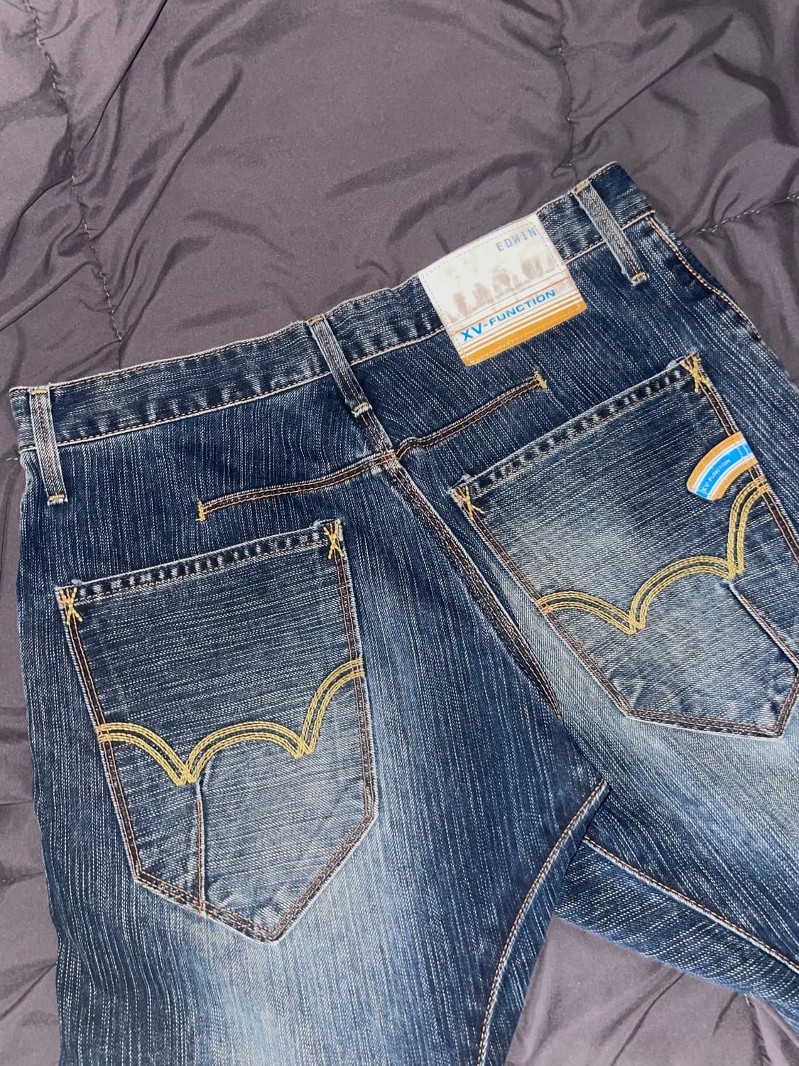 에드윈 커브드 워싱 데님팬츠 상품이미지7