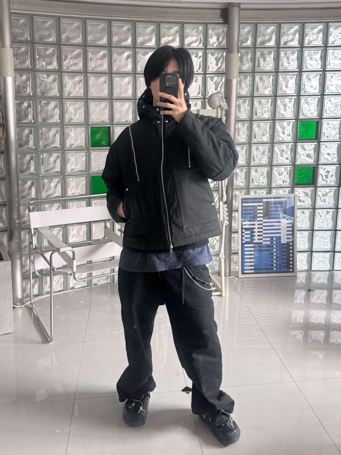 Stud Form Padded Jacket 스터드 폼 패디드 자켓 상품이미지1