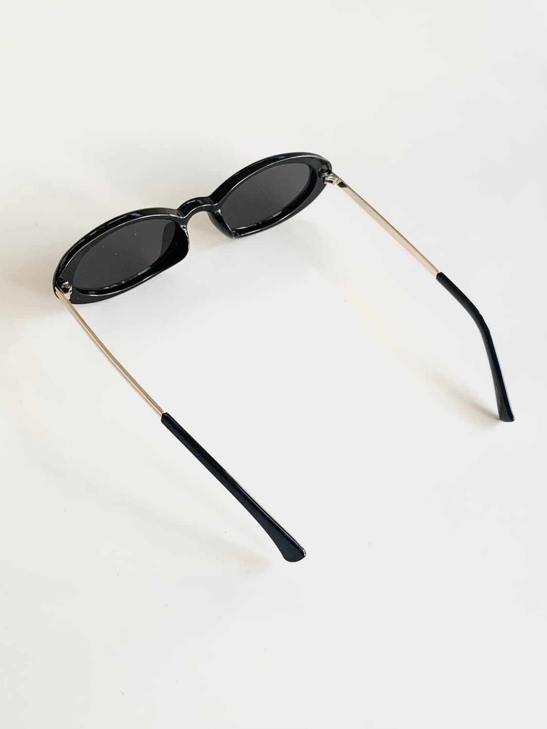 레트로 긱시크 오벌 블랙Y2K 선글라스 332 상품이미지5
