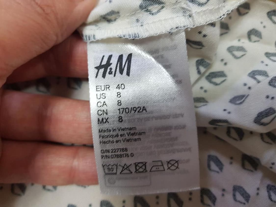 H&M 패턴원피스 66-77 새상품 상품이미지6