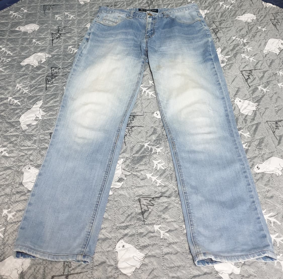 뱅뱅 진스 워싱 데님팬츠 (32) 상품이미지1