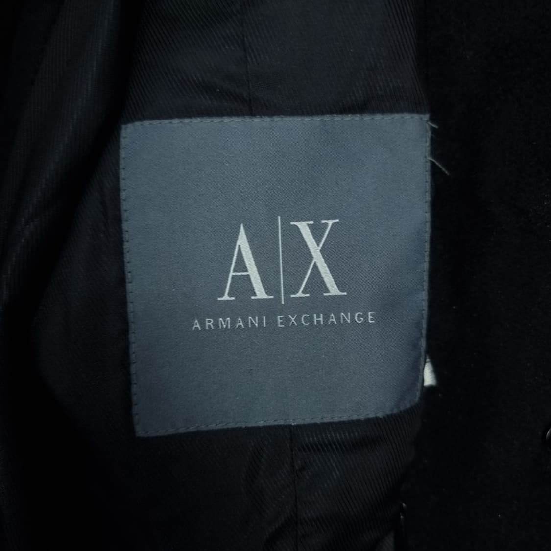 [아르마니] 모직 더블 하프 코트 피코트 블랙 M16372 상품이미지7