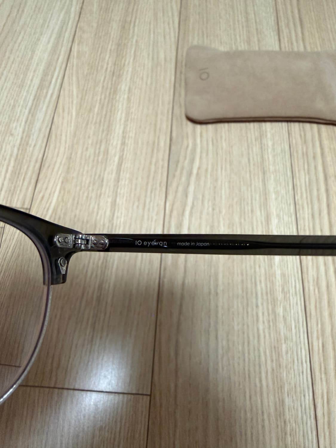  텐아이반 10eyevan No.1 하금테 그레이클리어 색상 상품이미지3