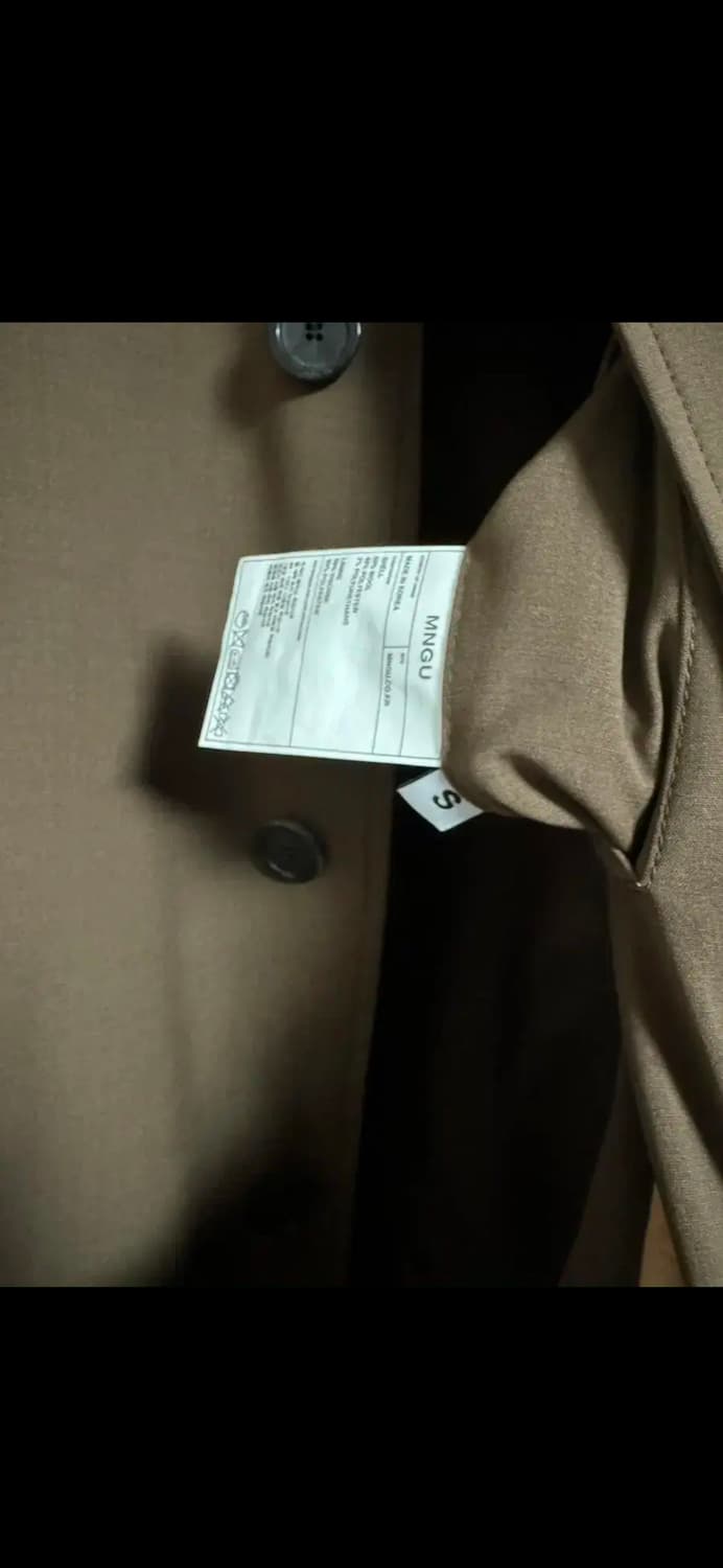 mngu 발마칸 코트 브라운 S 상품이미지3