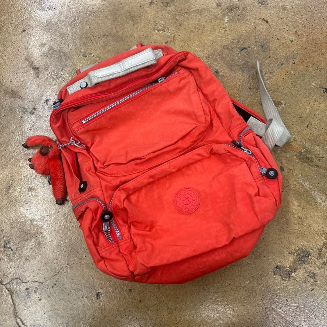 키플링 다홍색 오렌지 백팩 가방  상품이미지1