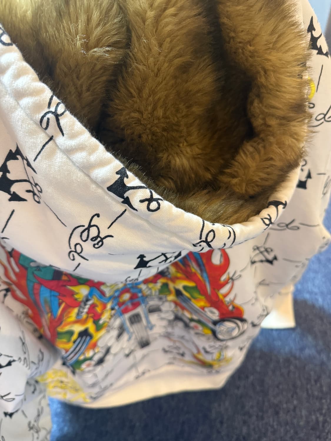 Ed Hardy 에드하디 타투 퍼 후드집업 XL 상품이미지8