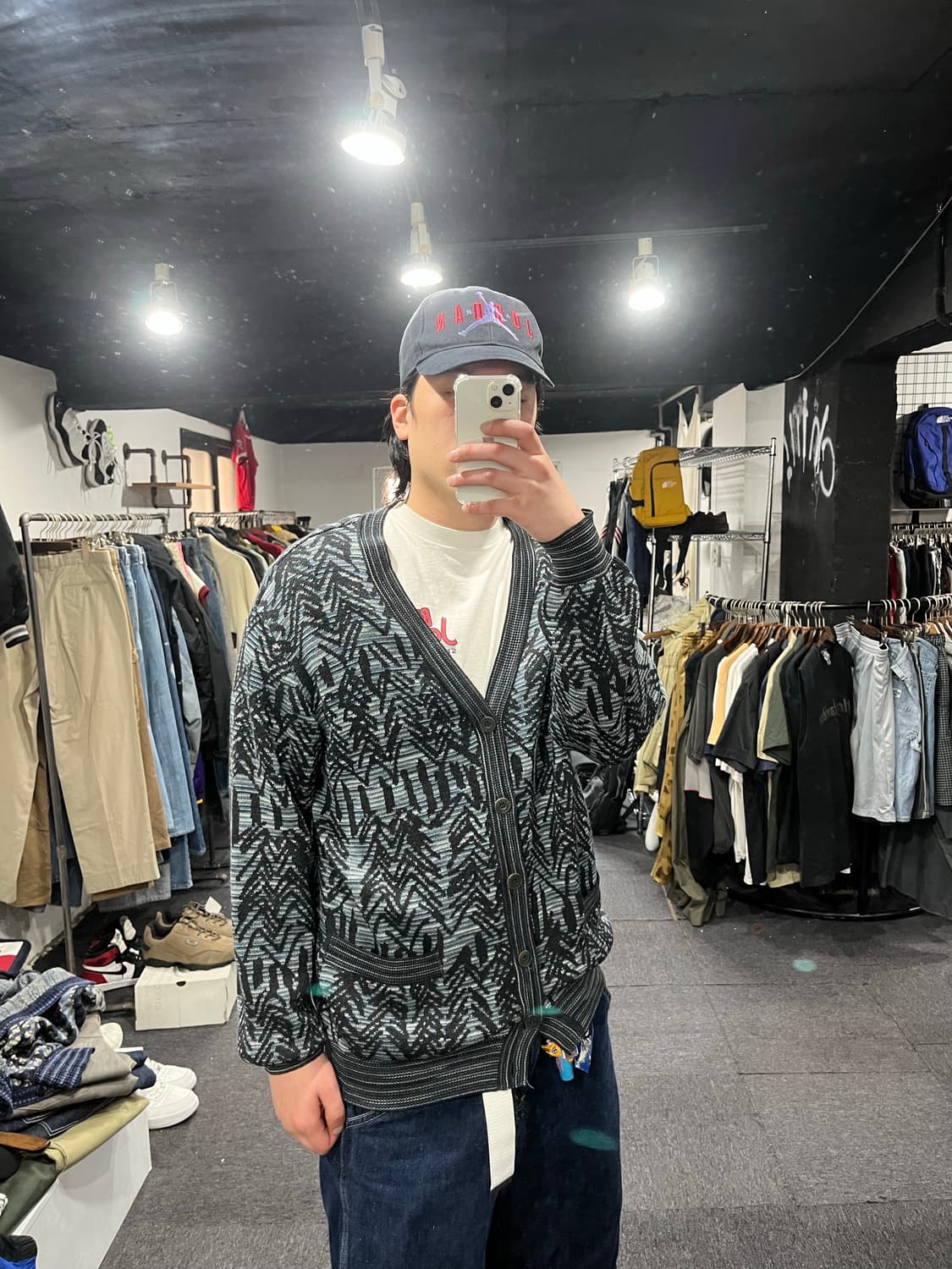 미쏘니 패턴 가디건 상품이미지6