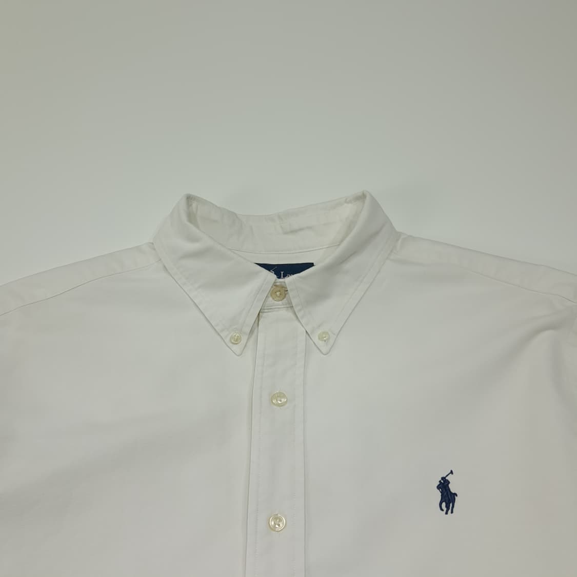 CL465 XL 폴로 00s 코튼 RL08자수 화이트 셔츠 남방 상품이미지2