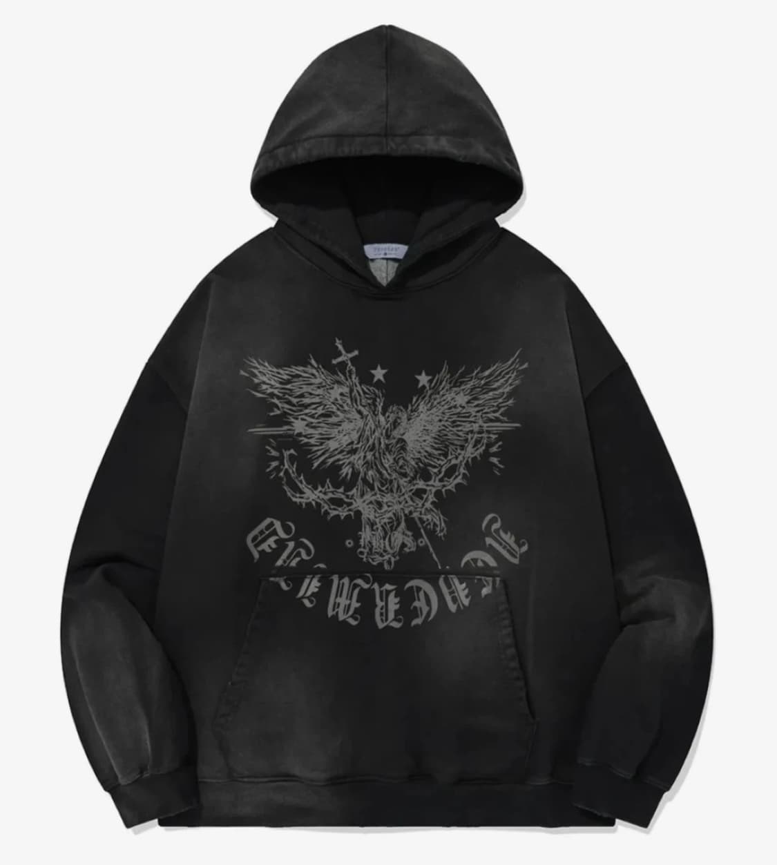 포스333 빈티지 워싱 후드 상품이미지1