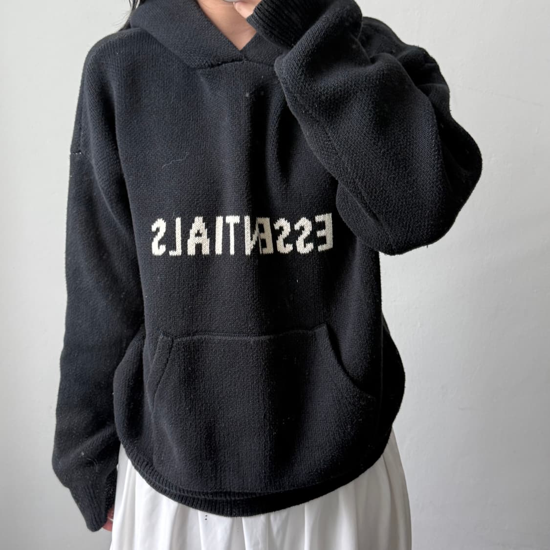 [S] 에센셜 피어오브갓 니트 후드티 상품이미지1