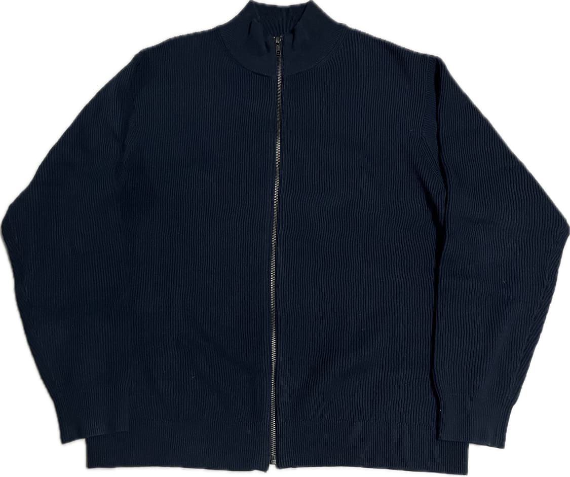 무인양품 니트집업 네이비 L 상품이미지1