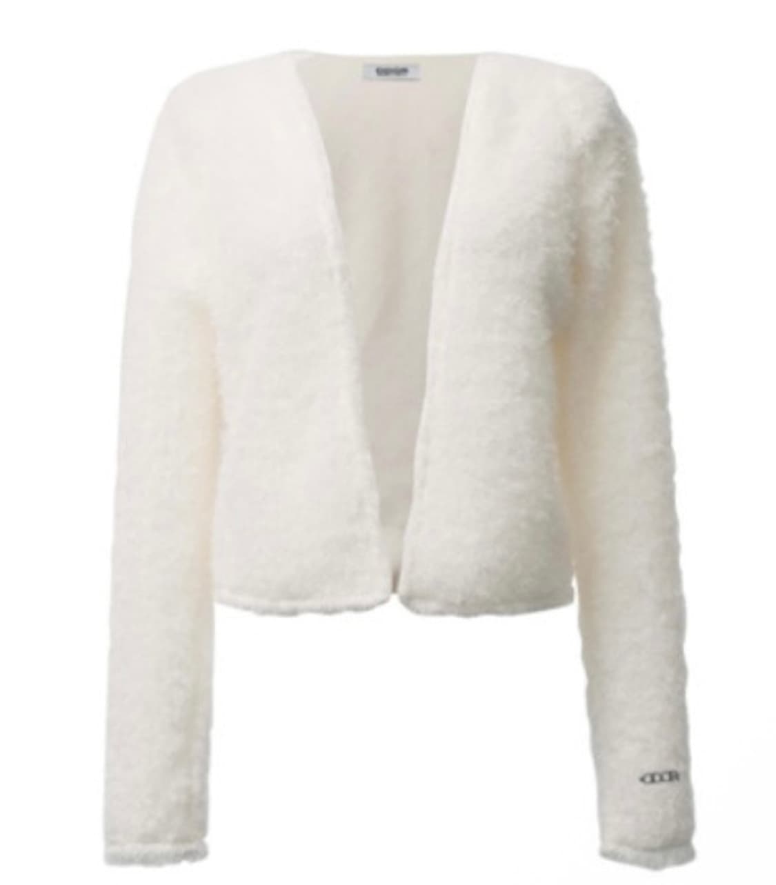 오도어 부클 가디건 화이트 상품이미지1