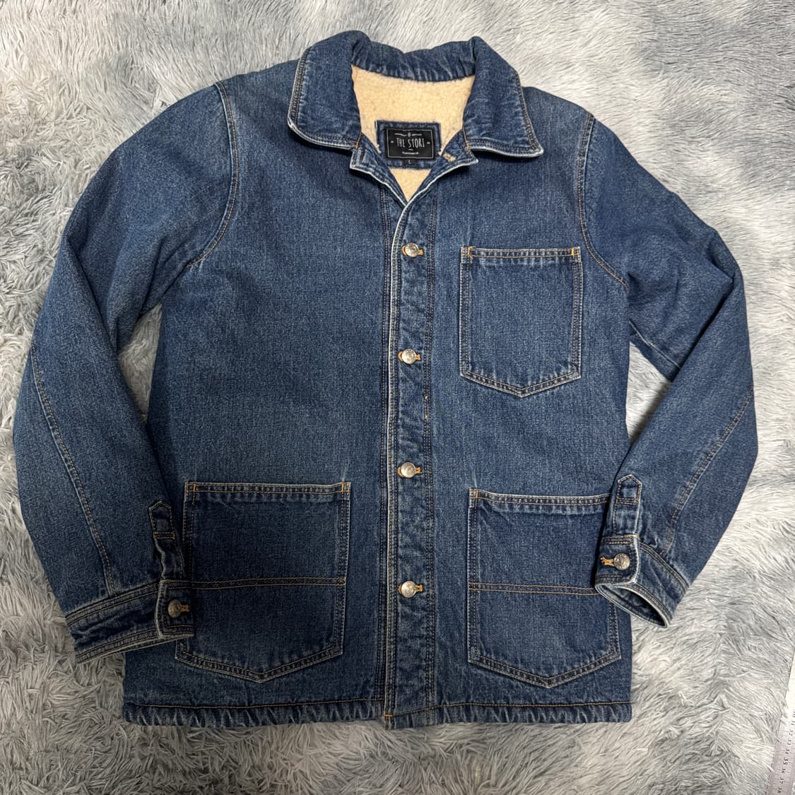 더스토리 쉐르파 데님자켓 L사이즈 상품이미지2