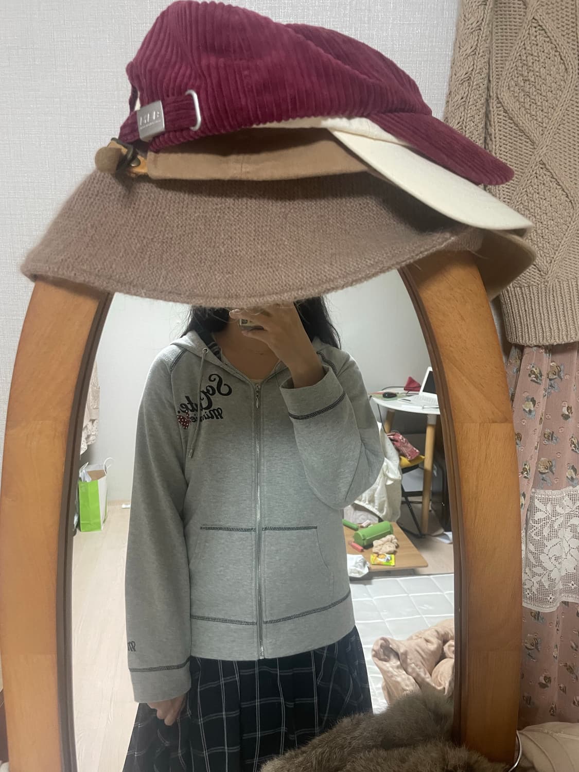 모리걸 미키 후집 스커트 set 상품이미지5