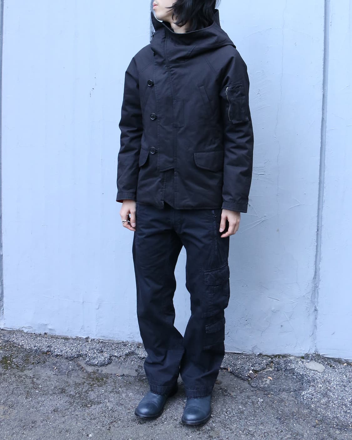 라드 뮤지션 비대칭 후드 자켓 상품이미지3