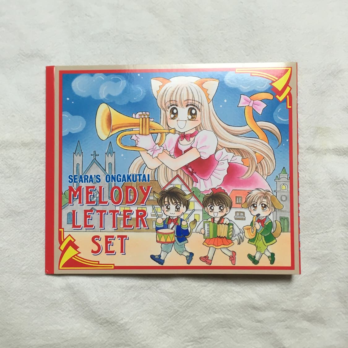 (이체시에눌) 헤이세이레트로 베이비 러브 리본의 부록 멜로디 레터 보관함 상품이미지1