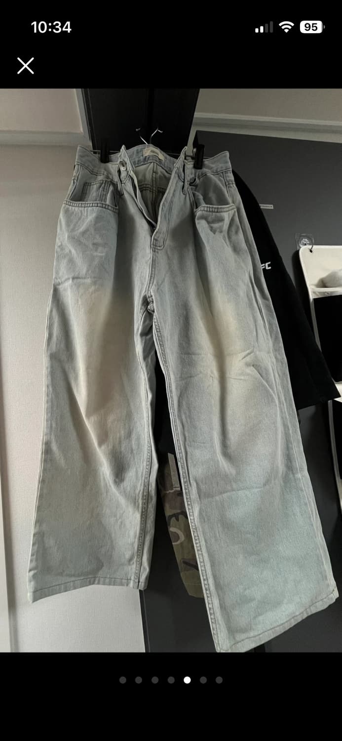 연청 와이드 데님 팬츠 상품이미지1