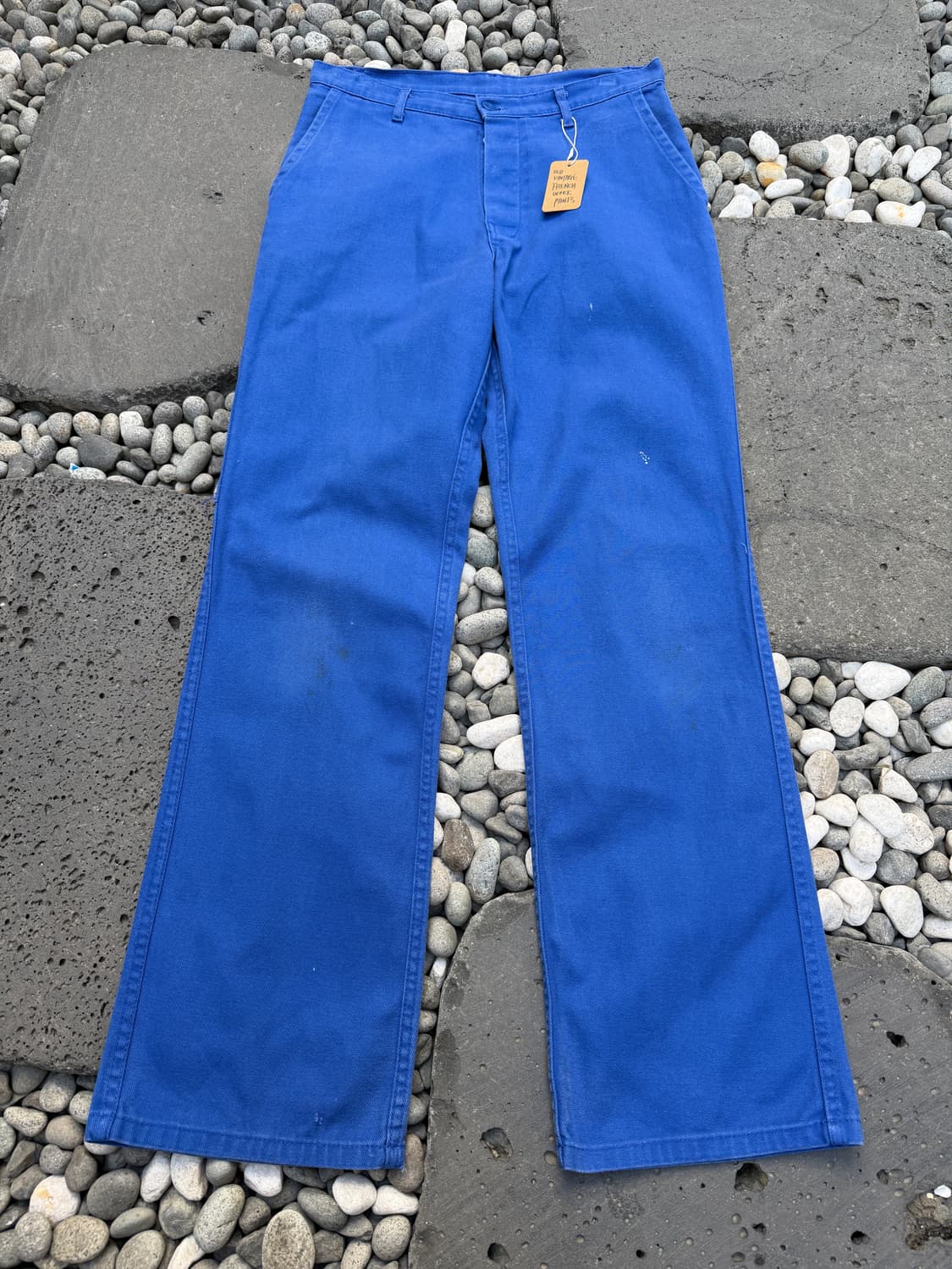 OLD VINTAGE WASHED BLUE 빈티지 프렌치워크팬츠 상품이미지1