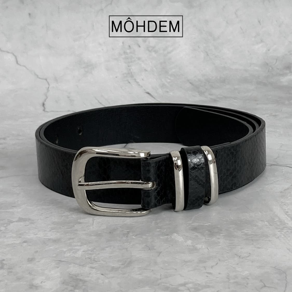 [Unisex] 뱀피 파이톤 벨트 블랙 상품이미지6