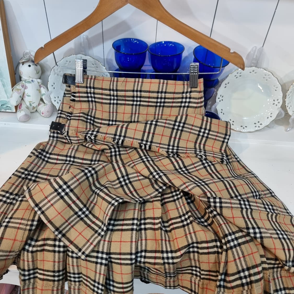 버버리스(Burberrys) 빈티지 노바체크 울 스커트 상품이미지7