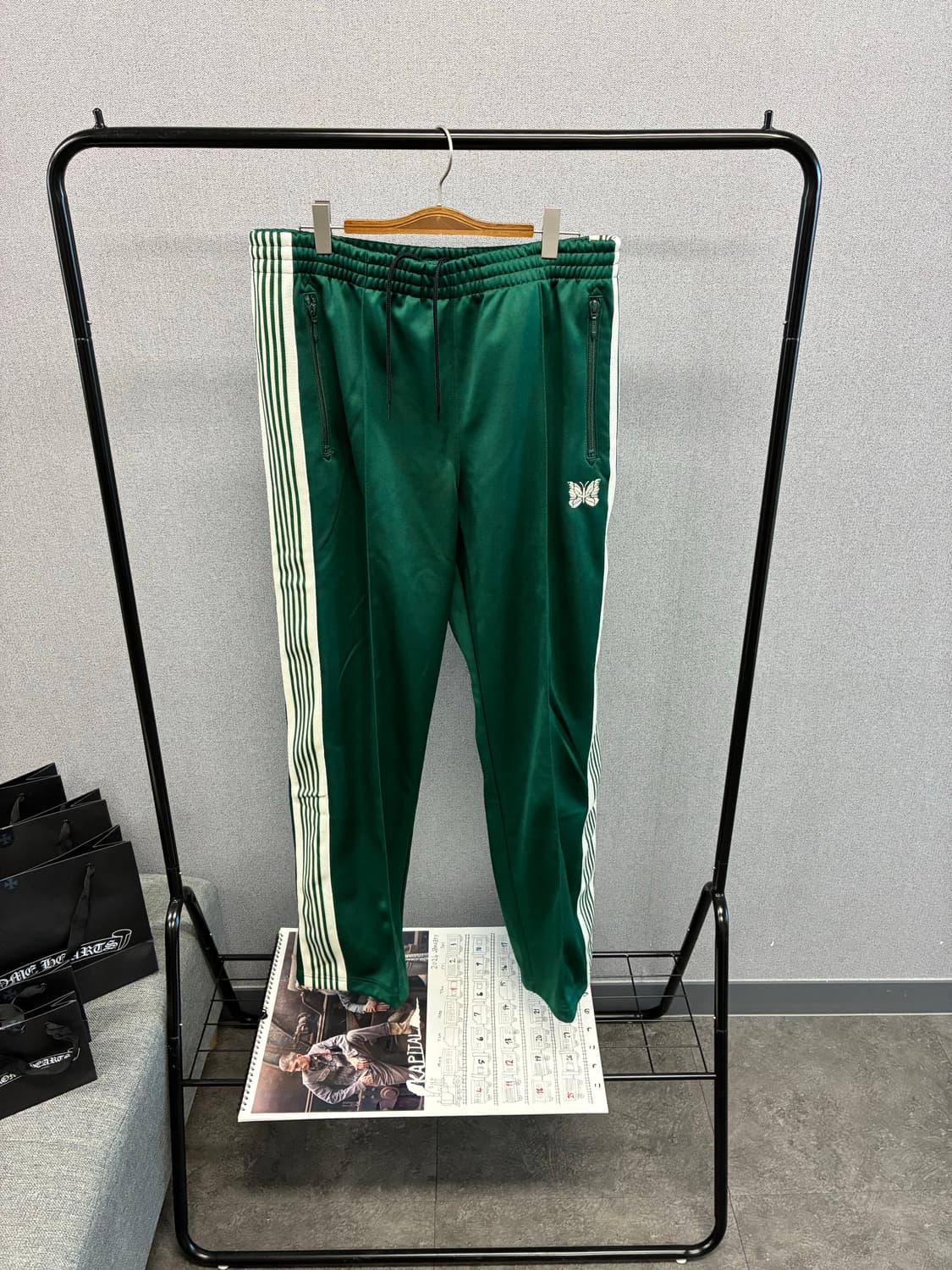 새상품) 니들스x비버 별주 폴리 트랙팬츠 M 상품이미지7