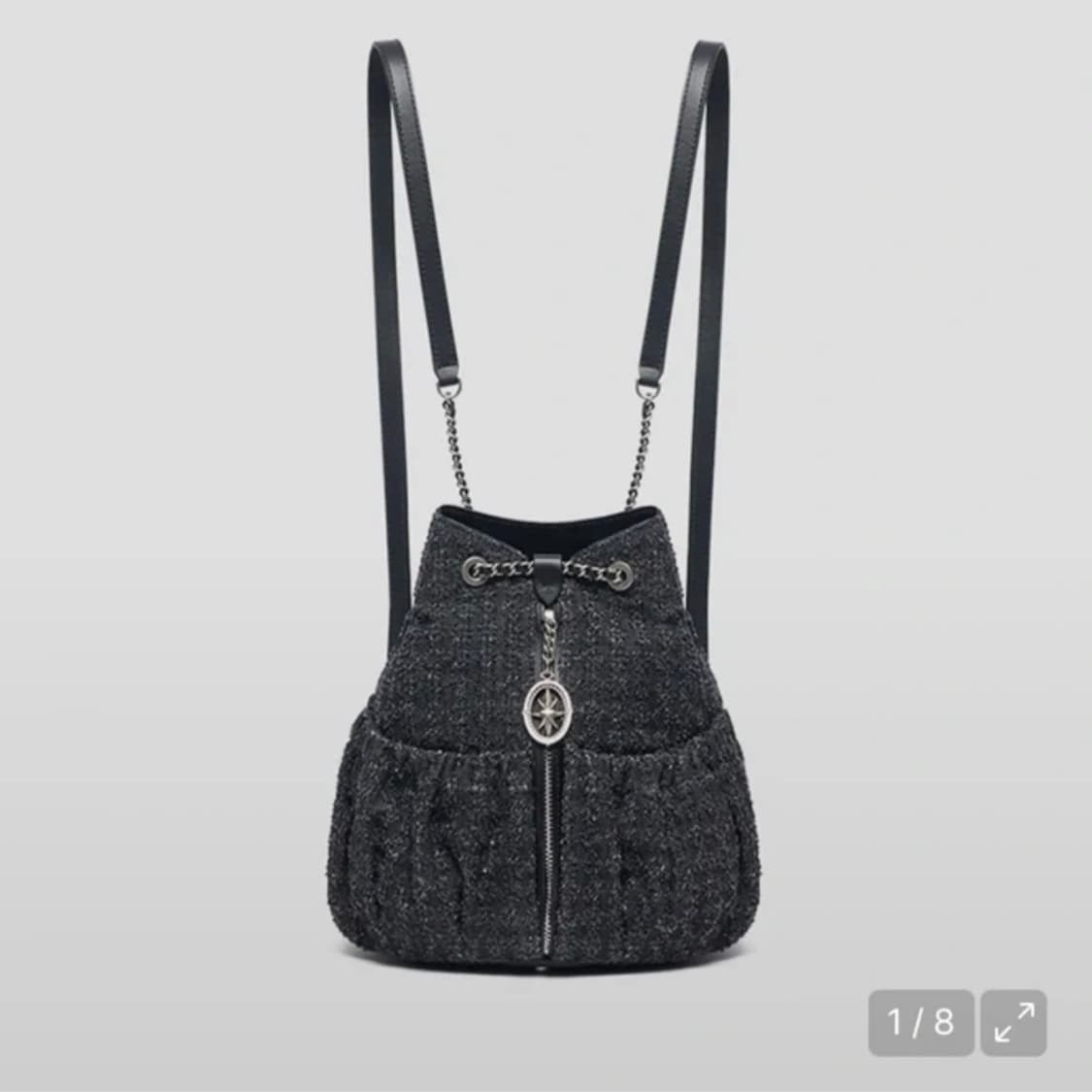 새상품) 오야니 26SS 신상 데님 트위드 백팩 상품이미지3