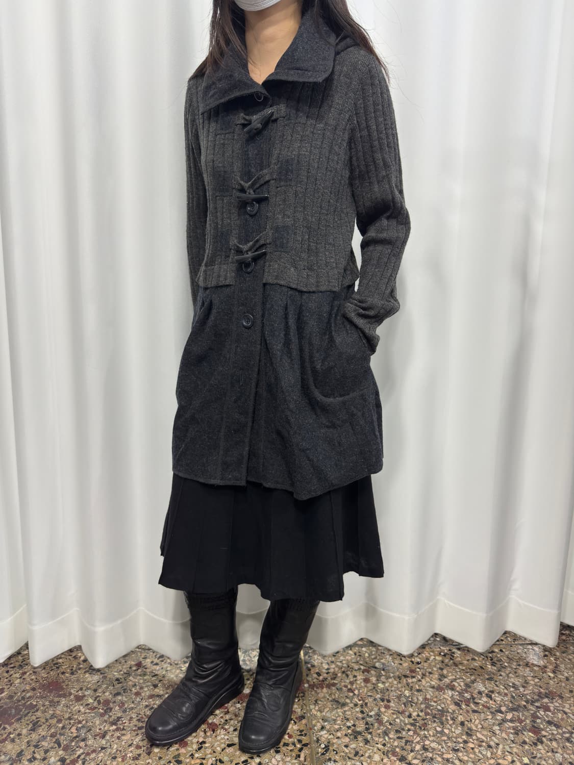 vivi age design duffle cardigan 상품이미지6