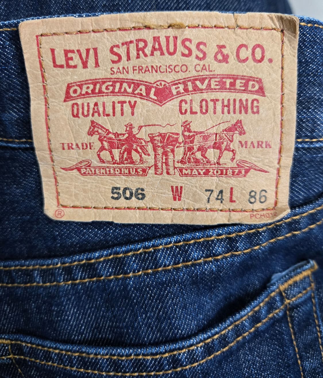 리바이스 506 데님팬츠 청바지 29~30 상품이미지7