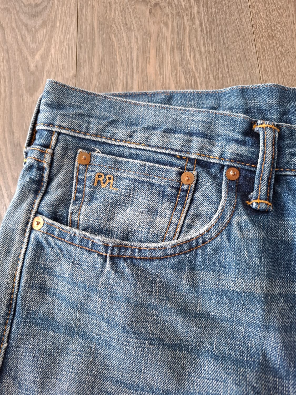 33/32 더블알엘 스트레이트핏 힐스뷰 데님 파이브포켓 빈티지 상품이미지2