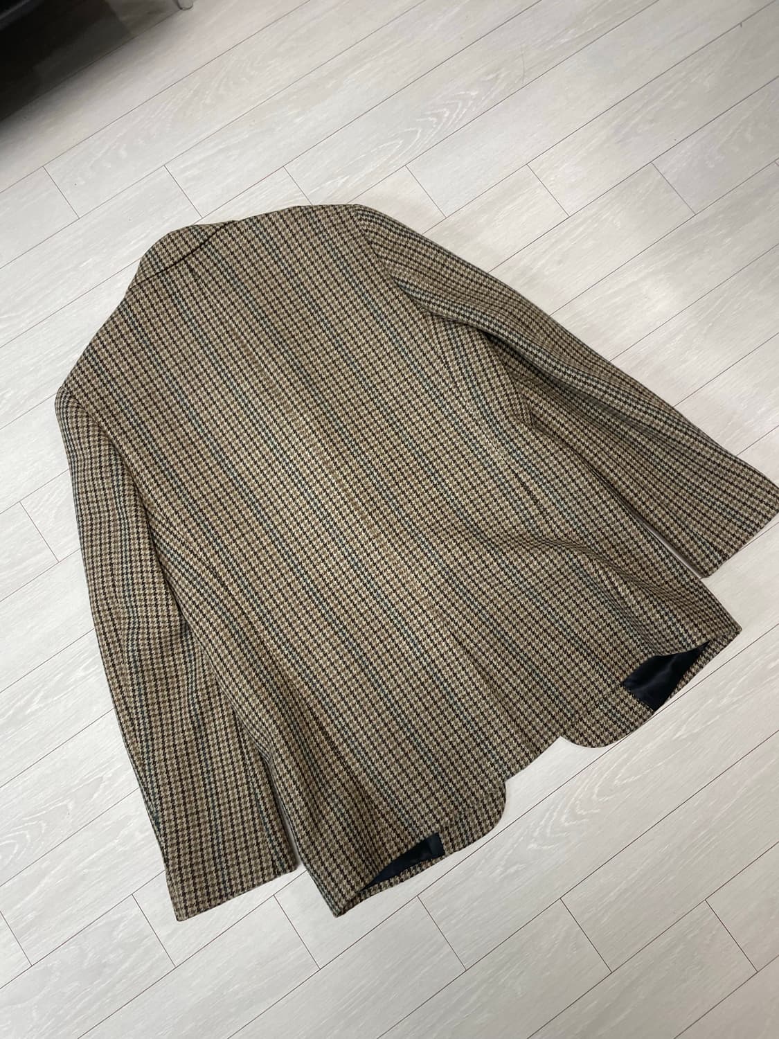 MNGU 클래식 하운드투스 체크 울 블레이저 상품이미지3