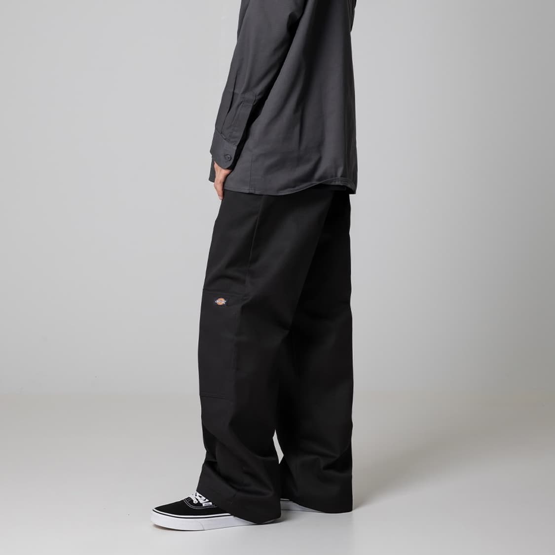 더블니 85283 루즈핏 워크팬츠 Black 상품이미지1