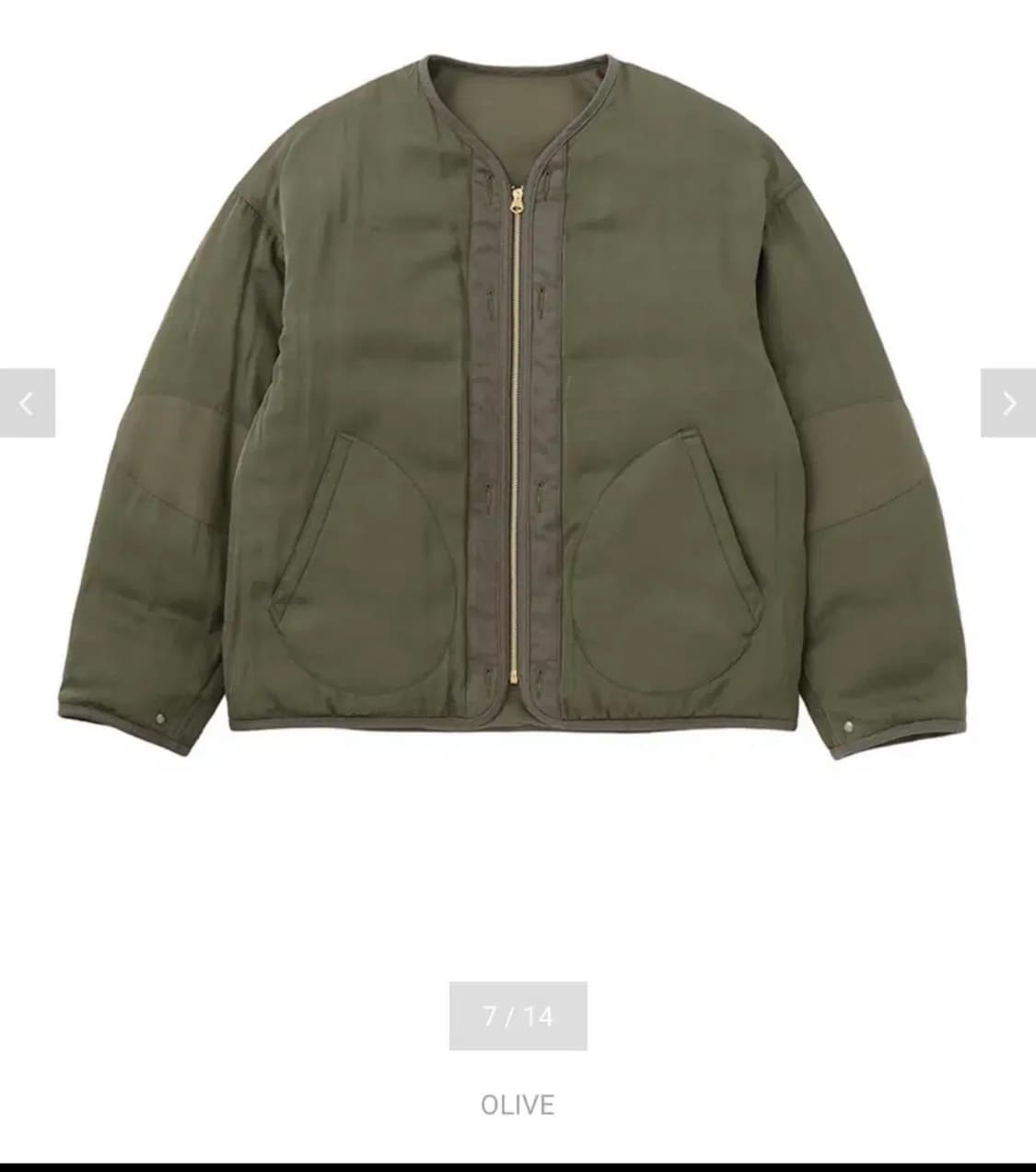 비즈빔 25SS IRIS DOWN JKT OLIVE 4 상품이미지6