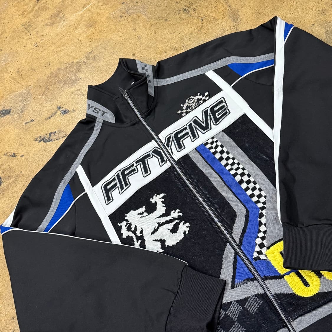 [정품/100] EXR 트랙 레이싱 자켓 블랙 b14 상품이미지1