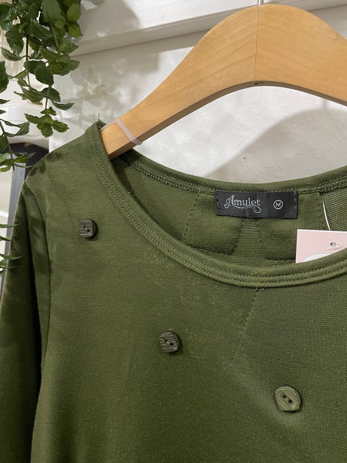 Vintage Olive Asymmetrical OPS 상품이미지7