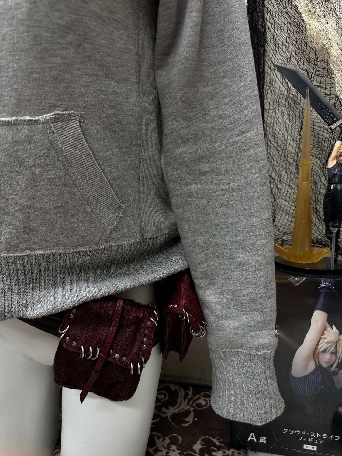 Abercrombie 00s y2k fur hoodie 상품이미지5