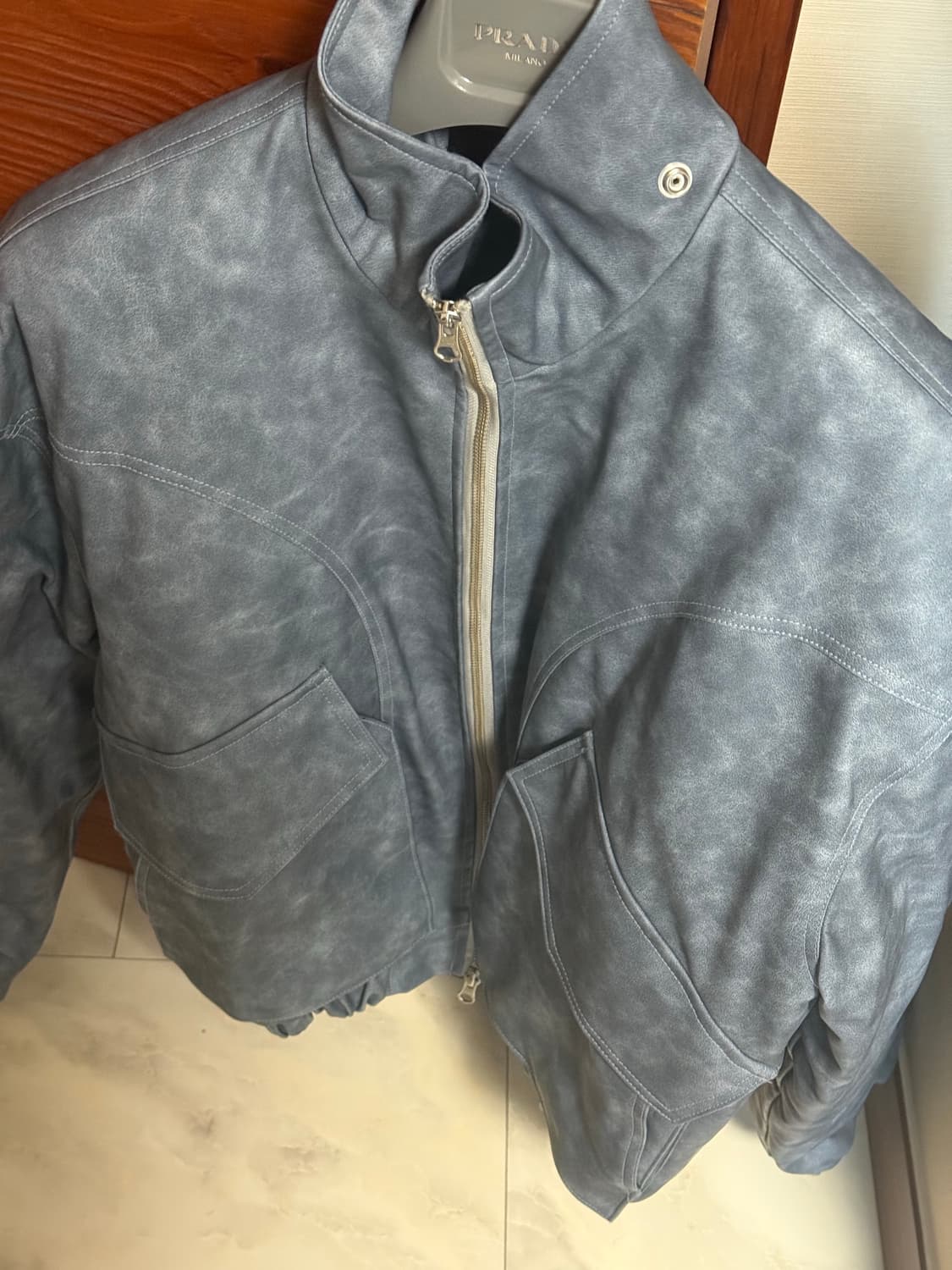 full of sun 레더 패딩 상품이미지7